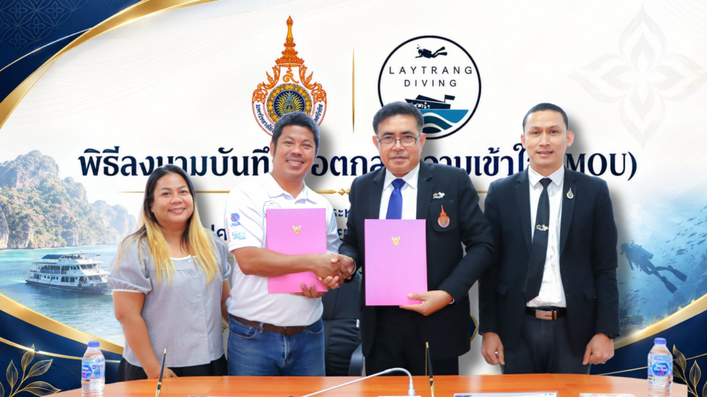 คณะศิลปศาสตร์ มทร.ศรีวิชัย ลงนาม MOU บริษัท เลตรัง ไดฟ์วิ่ง จำกัด มุ่งสร้างโอกาสทางอาชีพให้แก่นักศึกษา - มทร.ศรีวิชัย (RMUTSV)